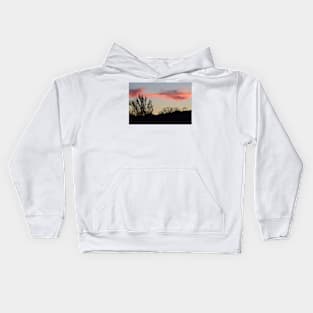 Cloudy landscape in Burgenland Kids Hoodie